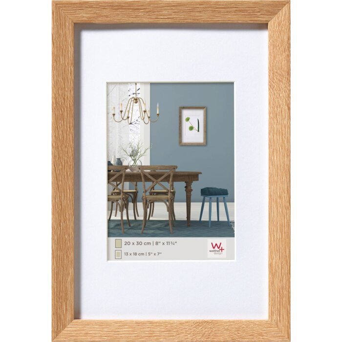 Cornice in legno Fiorito 30x45 cm rovere chiaro