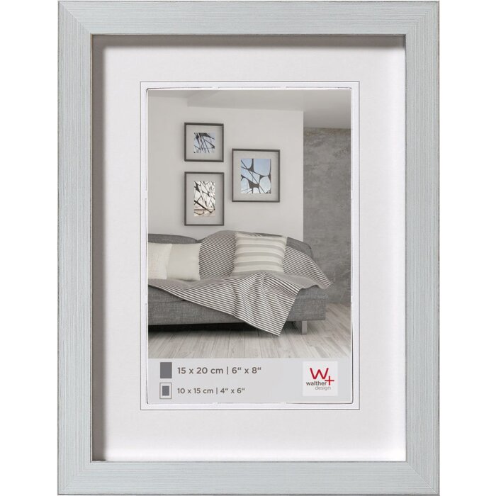 Cornice per foto Costruzione 18x24 cm argento