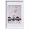 Walther Telaio in plastica stile acciaio 60x80 cm bianco con passepartout 50x70 cm