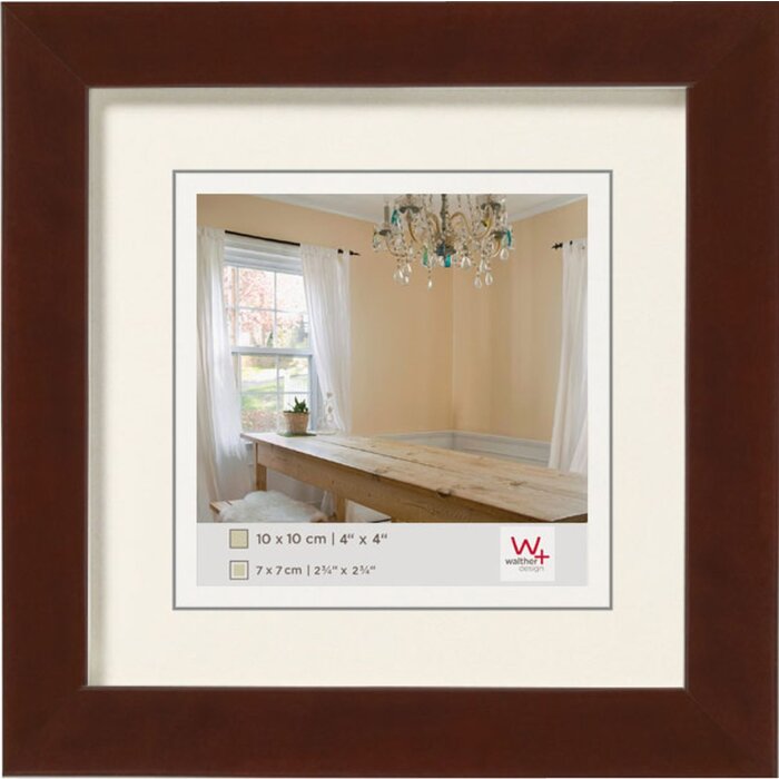 Walther Cornice in legno Pepper 15x15 cm noce