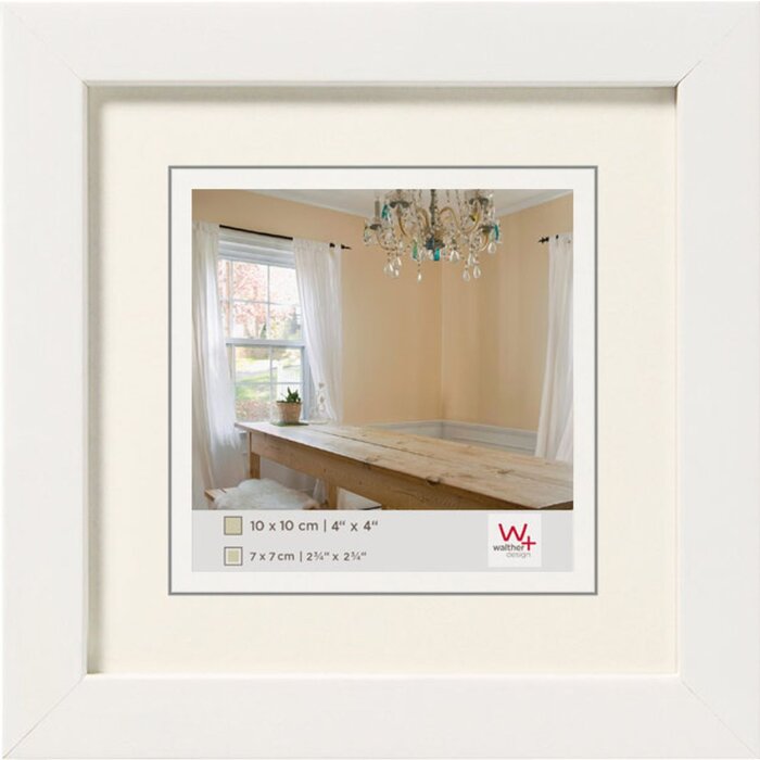 Walther Cornice in legno Pepper 15x15 cm bianco polare