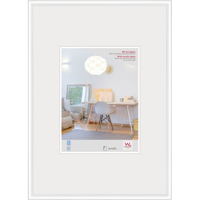 Cornice New Lifestyle 30x42 cm in vetro acrilico bianco