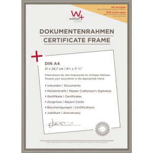 Walther Cornice in plastica Nuovo stile di vita con vetro acrilico