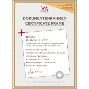 Walther Cornice in plastica Nuovo stile di vita con vetro acrilico
