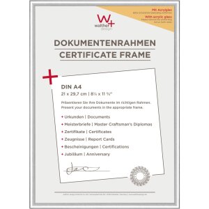 Walther Cornice in plastica Nuovo stile di vita con vetro acrilico