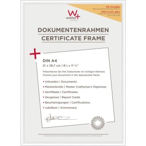 Walther Cornice in plastica Nuovo stile di vita con vetro acrilico