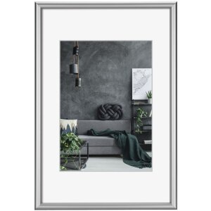 Telaio in alluminio Detroit 50x70 cm vetro acrilico argento