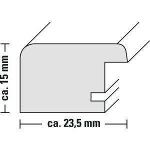 Hama Cornice in legno Vigo 30x40 cm bianco