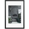 Telaio in alluminio Detroit 50x70 cm nero vetro normale