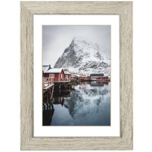 Cornice in legno Oslo 30x40 cm pino grigio
