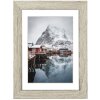 Cornice in legno Oslo 30x40 cm pino grigio