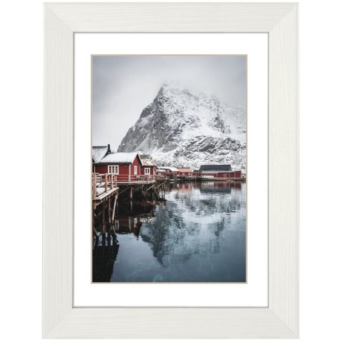 Cornice in legno Oslo 40x50 cm bianco
