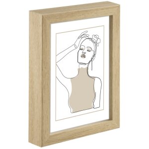 Cornice in legno Hama Copenaghen 50x70 cm in rovere con passe-partout 30x45 cm