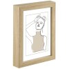 Cornice in legno Hama Copenaghen 50x70 cm in rovere con passe-partout 30x45 cm