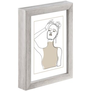 Cornice in legno Hama Copenhagen 50x70 cm taupe con passe-partout 30x45 cm