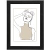 Cornice in legno Copenhagen 30x40 cm nero