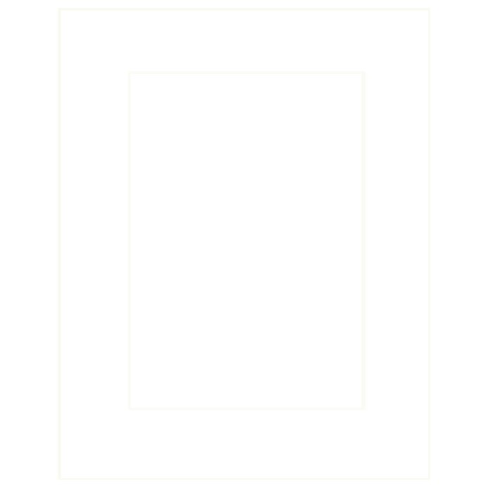 HNFD Passepartout 40x50 cm - 28x35 cm Bianco Flash (High White)