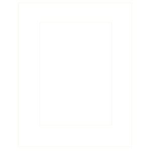 HNFD Passepartout 40x50 cm - 28x35 cm Bianco Flash (High...