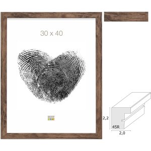 Telaio in legno S45RH3AR marrone Vetro antiriflesso