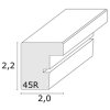 Telaio in legno S45RH7AR grigio-beige Vetro antiriflesso