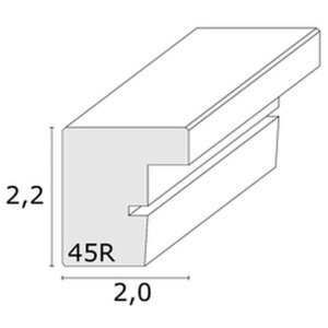 Struttura in legno S45RJ1AR rovere chiaro Vetro antiriflesso