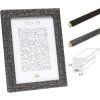 Telaio in legno S45RL nero e grigio