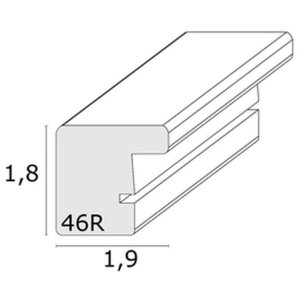 Cornice per quadri S46RH7 grigio-marrone
