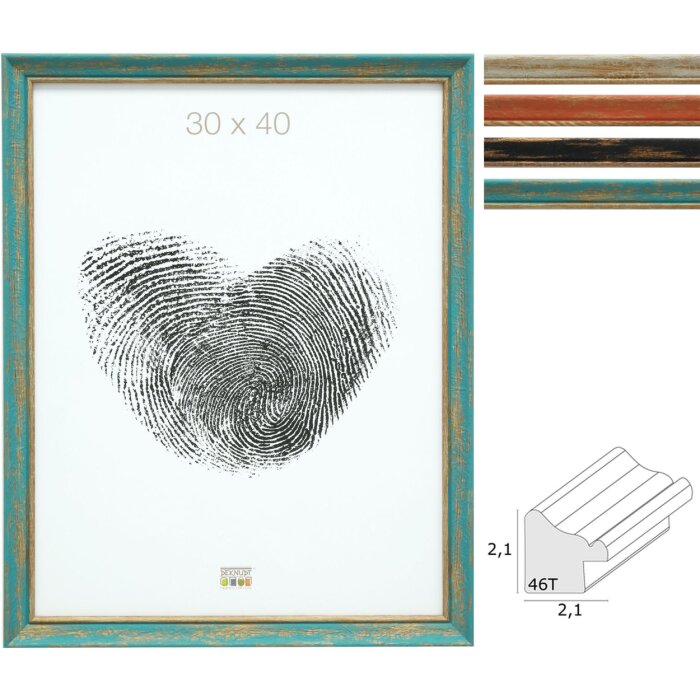 Telaio in legno S46TG aspetto legno grezzo