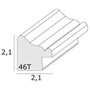 Telaio in legno S46TG aspetto legno grezzo