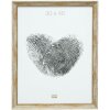 Telaio in legno S46TG aspetto legno grezzo