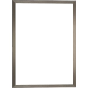 Cornice su tela S46V argento e nero