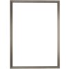 Cornice su tela S46V argento e nero