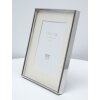 Cornice per foto S57MP1 argento lucido con passe-partout