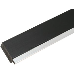 Cornice in plastica S41N nero 15x15 cm vetro premium