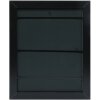 Cornice in plastica S41N nero 15x15 cm vetro premium