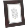 Cornice in plastica S41N mogano 30x40 cm vetro premium