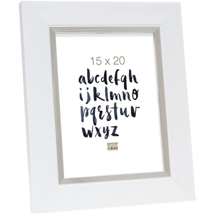 Cornice in plastica S41N bianca 13x18 cm vetro premium