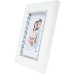 Cornice in plastica S41N bianca 13x18 cm vetro premium