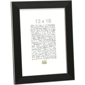 Cornice in plastica S41VK nero 13x18 cm vetro premium