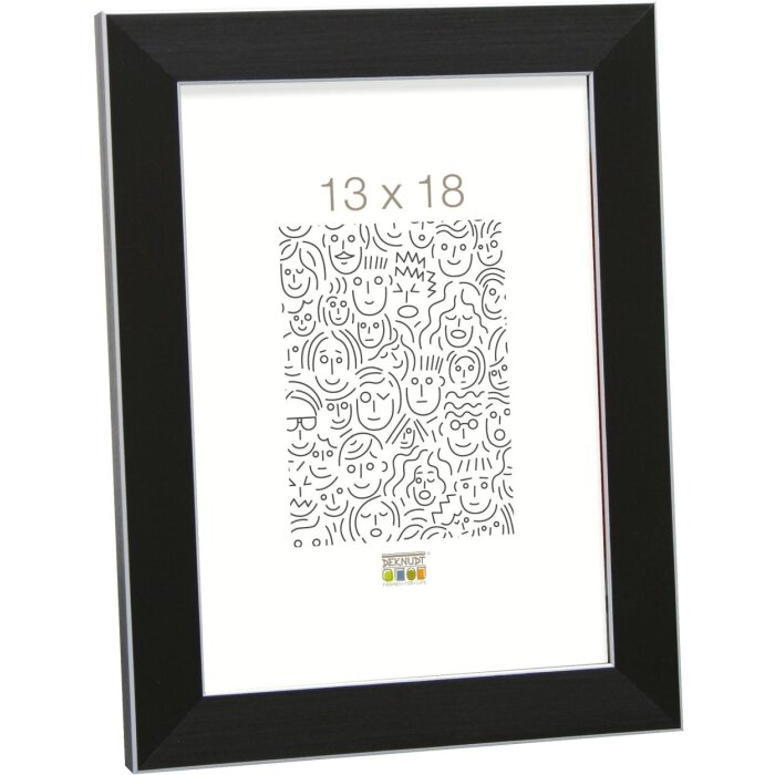 Cornice in plastica S41VK nero 15x20 cm Vetro Premium