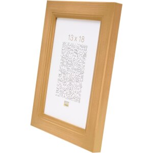 Cornice di legno S42L oro 15x20 cm vetro premium