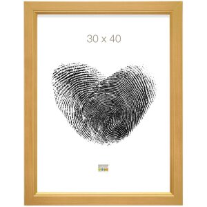 Cornice di legno S42L oro 15x20 cm vetro premium