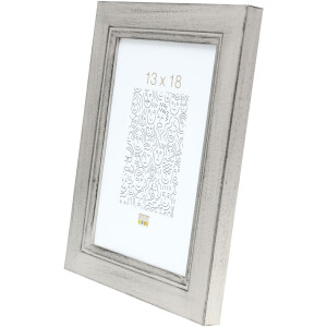 Cornice di legno S42L argento 20x30 cm Vetro Premium