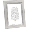 Cornice di legno S42L argento 30x40 cm Vetro Premium