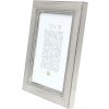Cornice di legno S42L argento 30x40 cm Vetro Premium