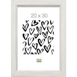 Cornice in legno S42L bianco 30x40 cm vetro premium