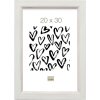 Cornice in legno S42L bianco 30x40 cm vetro premium