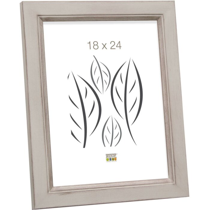 Cornice di legno S42L beige 18x24 cm Vetro Premium