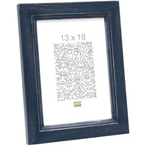 Cornice di legno S42L blu 20x30 cm Vetro Premium
