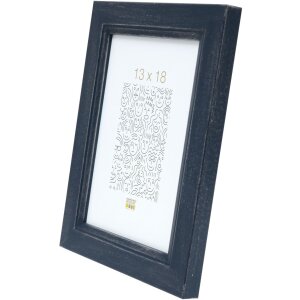 Cornice di legno S42L blu 40x50 cm Vetro Premium